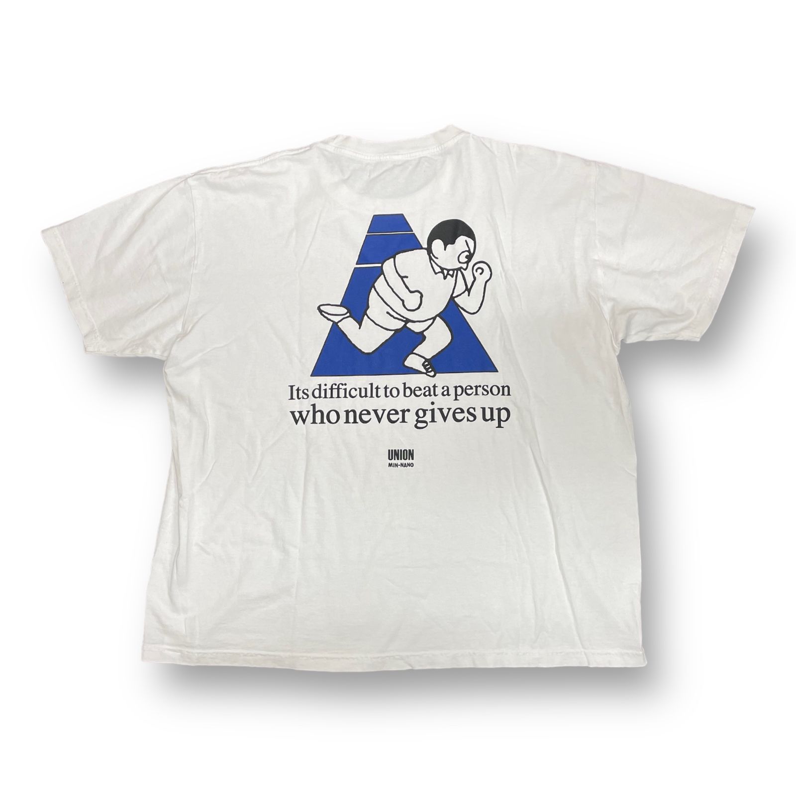 未使用品 UNION MIN-NANO 23SS RUNNING GUY TEE コラボ プリント T 