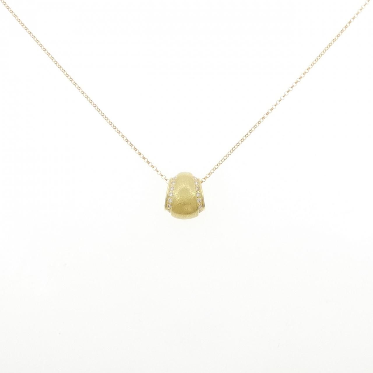 K18YG ダイヤモンド ネックレス 0.12CT