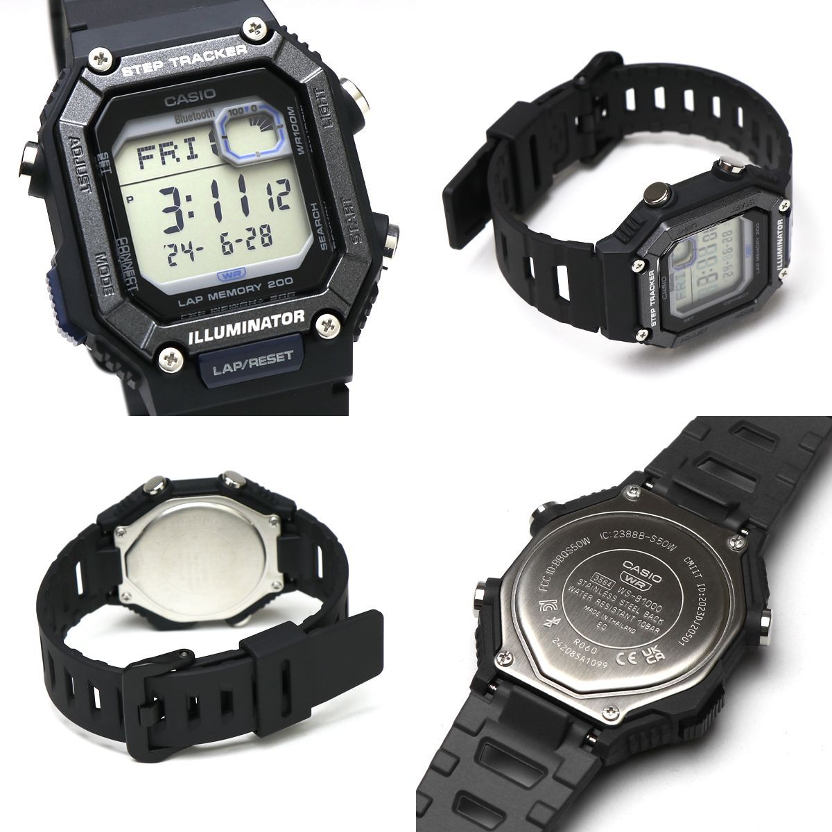 【新品】CASIO ストップウォッチ　Bluetooth カシオ CASIO WS-B1000 Bluetooth スマートウォッチ 歩数計