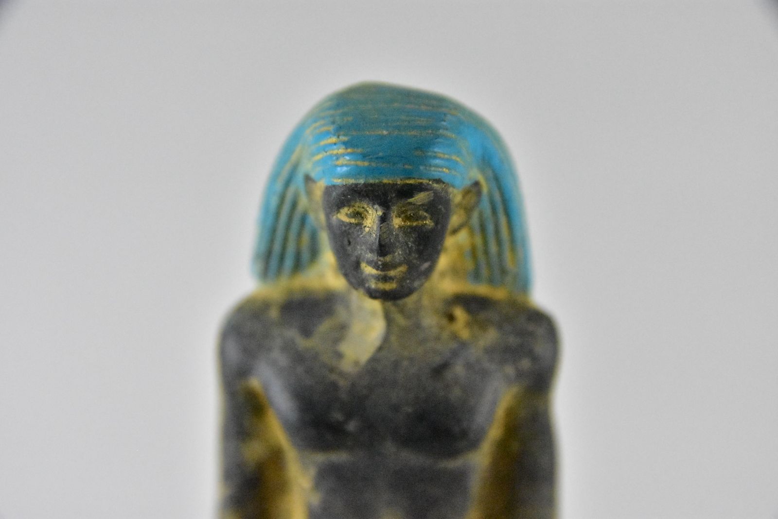 アンティーク　古代エジプト　ファラオ石像　置物 古代エジプト ファラオ像 ネスカパシュティ 石像 置物 手彫り