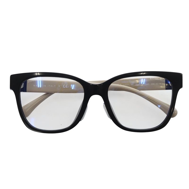 シャネル CHANEL Square Blue Light Glasses ブルーライト 眼鏡