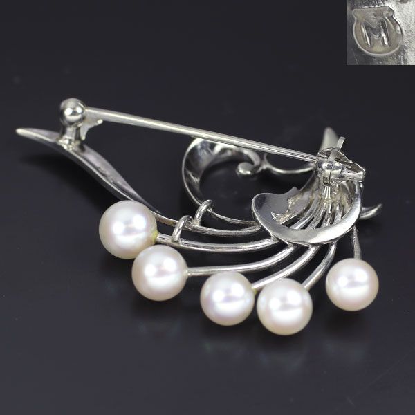 MIKIMOTO アコヤベビーパールブローチ SV ミキモト ベビーアコヤパール ブローチ - メルカリ