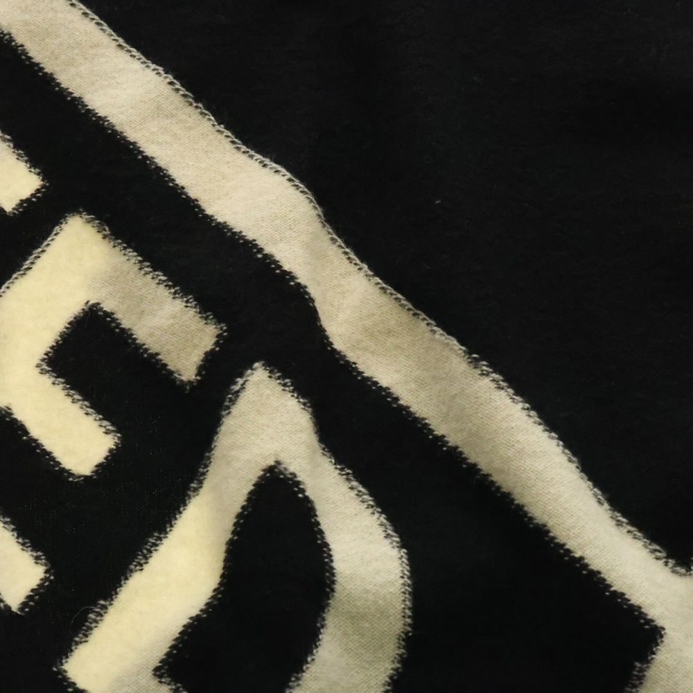 表情豊かな Maison Margiela 10 メゾン マルジェラ 19AW カシミヤ 総柄 マフラー ストール ブラック|ホワイト S50TE0053 値打ちのある