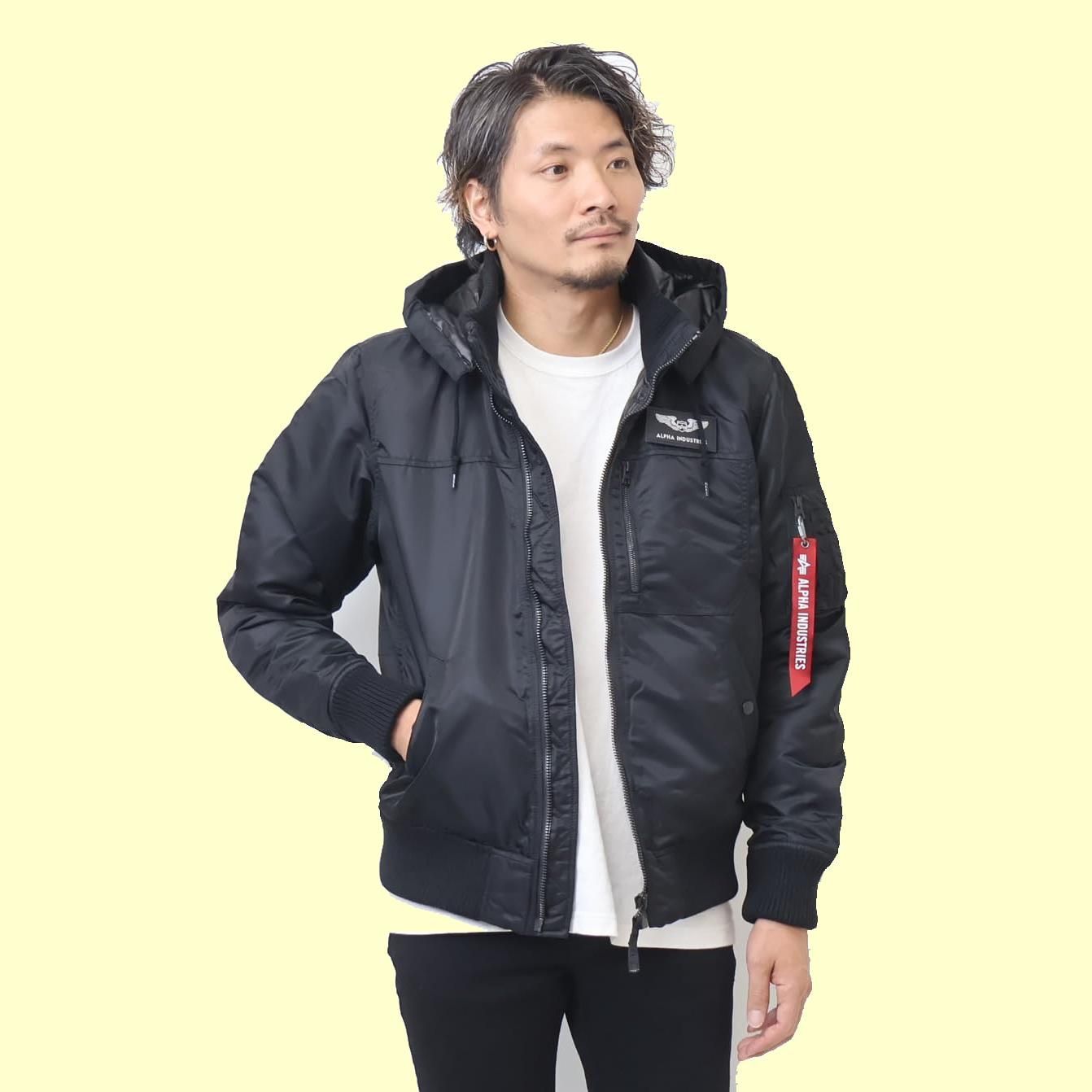 Size:L_Color:ブラック [アルファインダストリーズ] アウター 