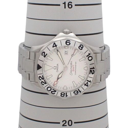 保証書付】オメガ シーマスターGMT 2538.20 SS 自動巻き 腕時計 41mm