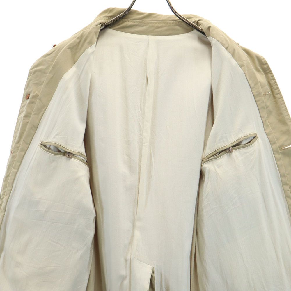 マスターアンドコー 日本製 長袖 ステンカラーコート XS ベージュ MASTER&CO. メンズ マスターアンドコー 日本製 長袖 ステンカラーコート XS ベージュ