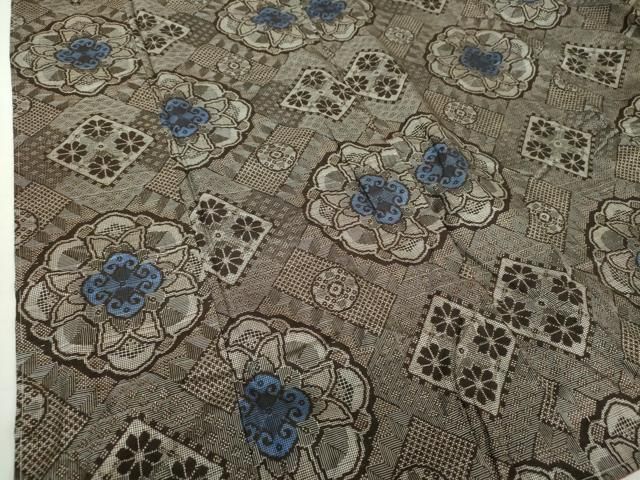 平和屋着物○本場大島紬 龍郷絣 花丸文 正絹 逸品 DAAQ3412ps - メルカリ