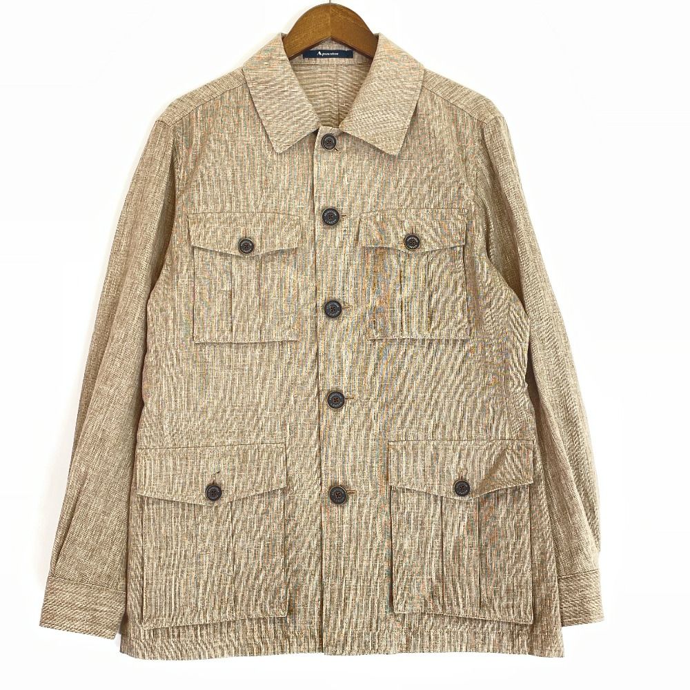 Aquascutum アクアスキュータムウールリネンサファリジャケット
