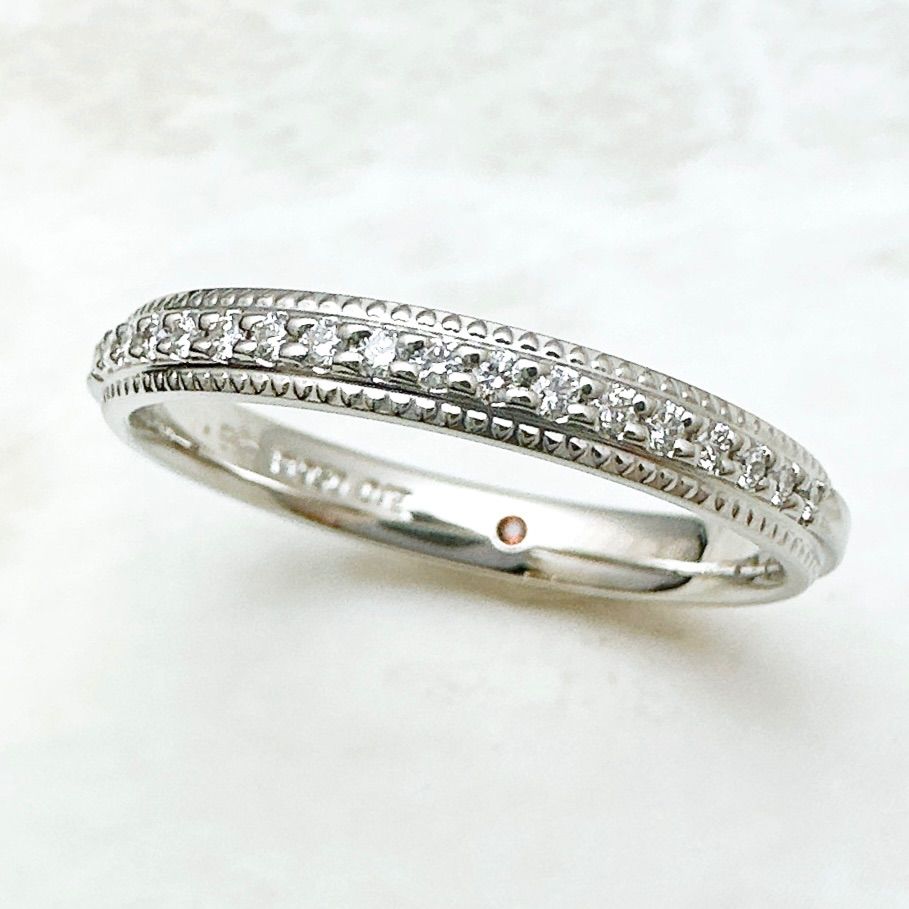 STAR JEWELRY ダイヤモンドリング　プラチナ　ハーフエタニティ 美品🌟Star jewelry ハーフエタニティ ダイヤモンド 0.12ct