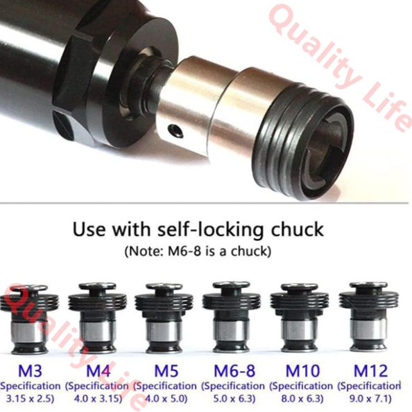 6つのチャック付きハンドヘルドエアドリルタッピングマシン スチール