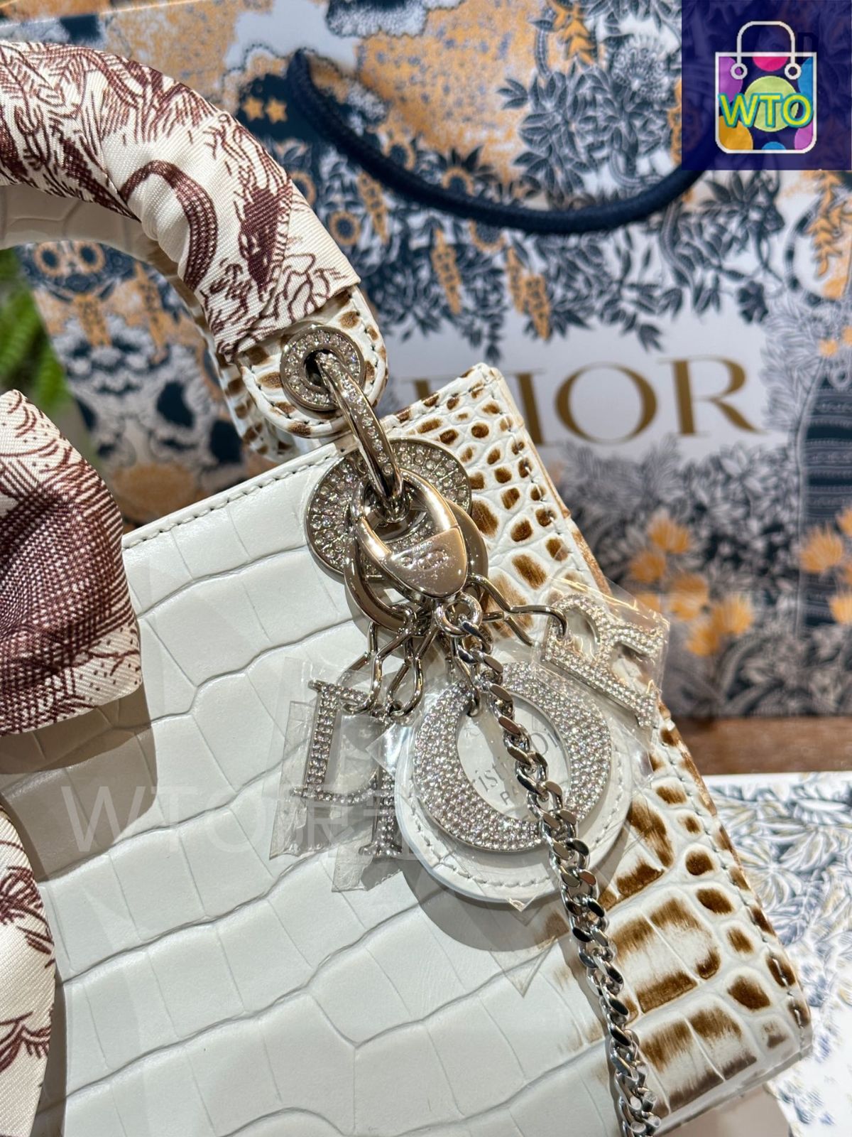 今日特価】Dior Lady ヒマラヤ クロコダイル バッグ