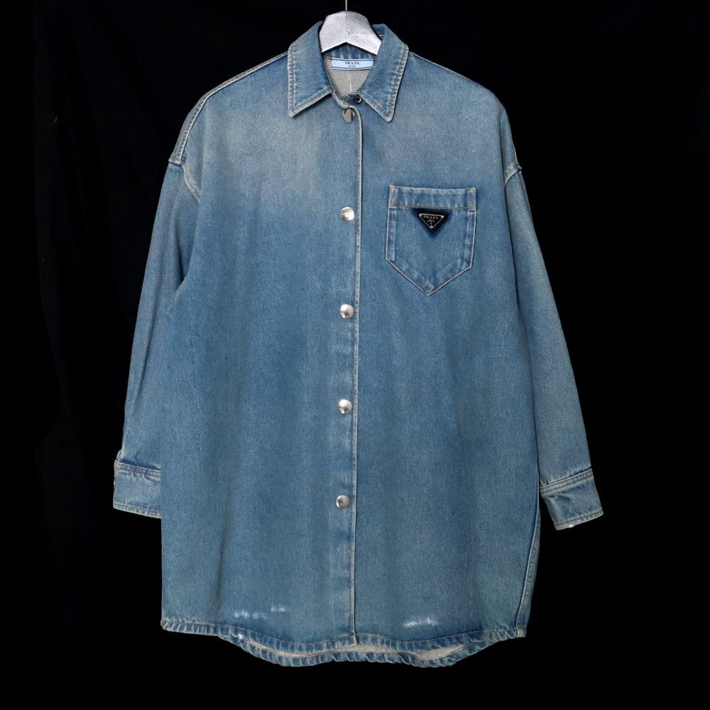 PRADA 21AW オーバーサイズオーガニックデニムシャツ - メルカリ PRADA 21AW オーバーサイズオーガニックデニムシャツ - メルカリ
