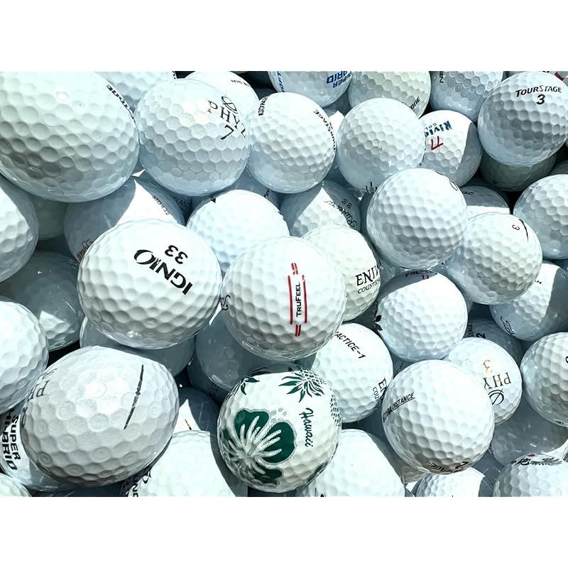 ゴルフボール(ロストボール)カラー混合 ブランド混合 カラー ロストボール 50個セット(ボール（ロスト）)|Lost