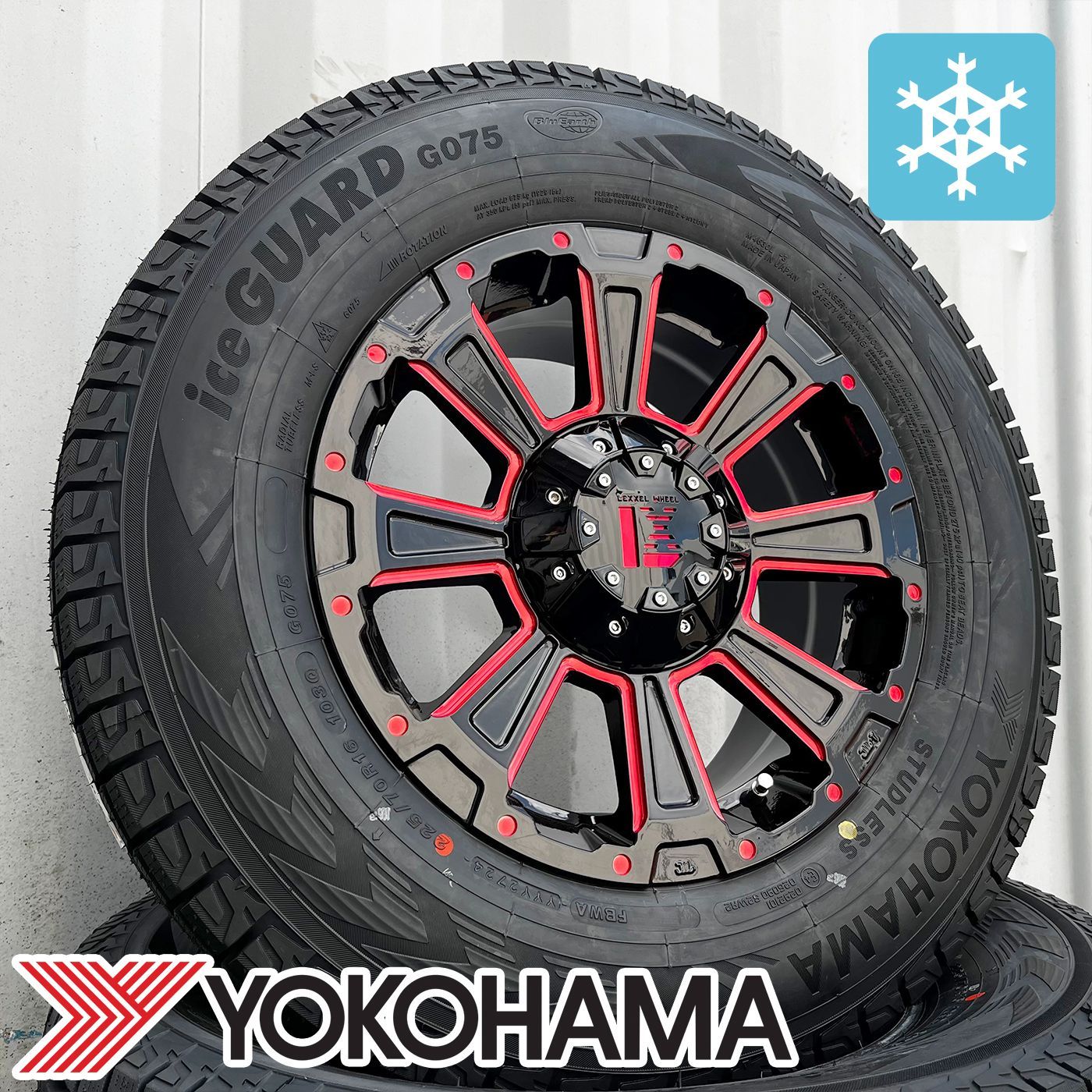 即納 エクリプスクロス YOKOHAMA ヨコハマ アイスガード 215/70R16 225/70R16 235/70R16 スタッドレス タイヤホイールセット  16インチ DeathRock 4本セット - メルカリ