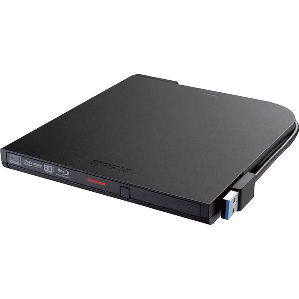 バッファロー USB3.2 Gen1 対応 ポータブルBDドライブ 書込ソフト添付 ブラック BRXL-PTV6U3-BKB