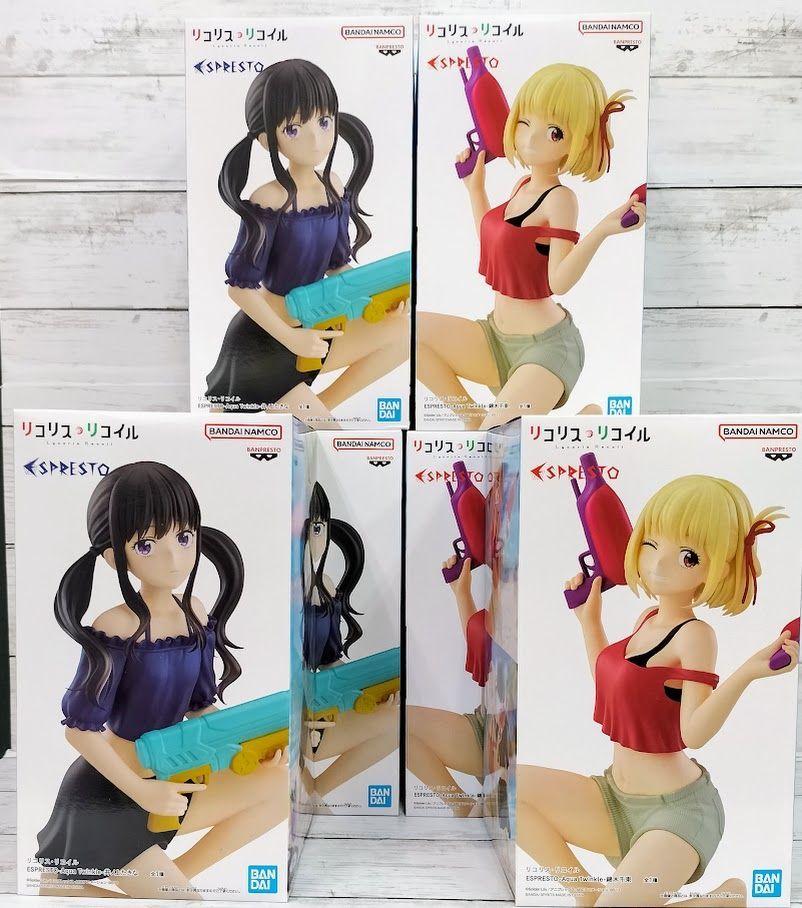 【取り置き】ESPRESTO リコリス・リコイル 綿木千束 井ノ上たきな Amazon.co.jp: リコリス・リコイル ESPRESTO Aqua Twinkle figure 錦木