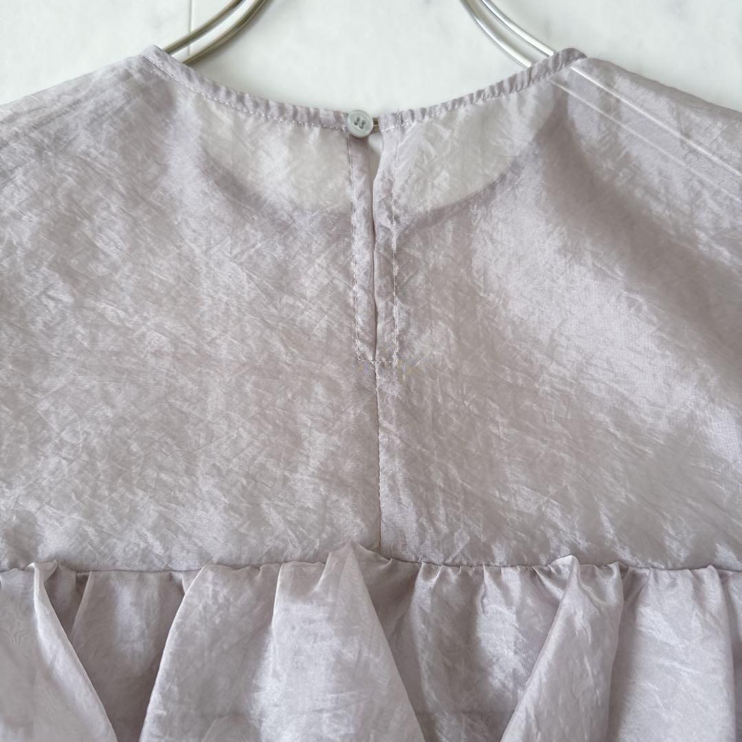  TSURU By MARIKO OIKAWA シアーフリルブラウス フリーサイズ 半袖 シャツ ブラウス