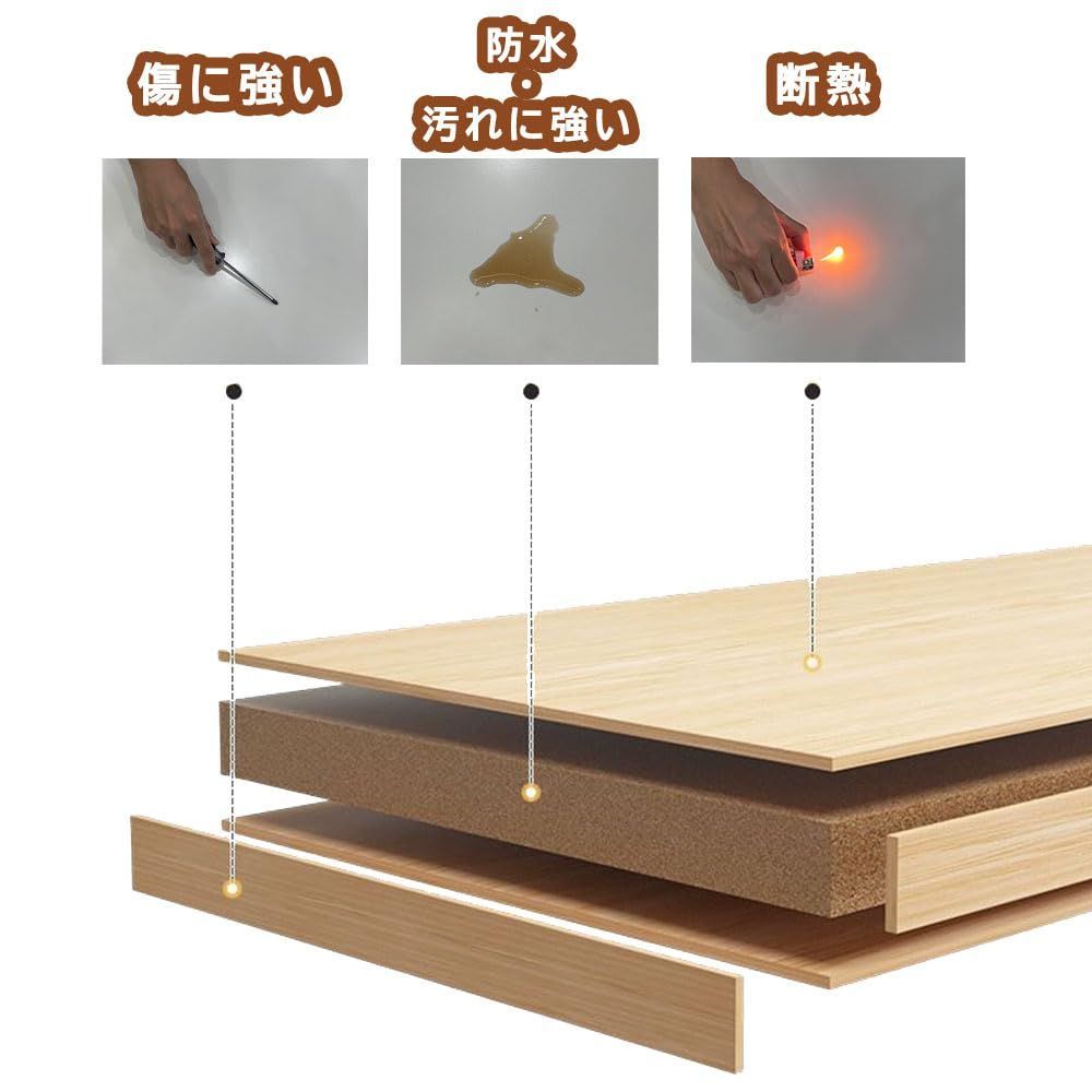おしゃれ シンプル 組立簡単 北欧風 木製 デスク 机 リビング 収納付き 一人暮らし 幅100×奥行50×高さ42.5cm センターテーブル ローテーブル ZONESUM