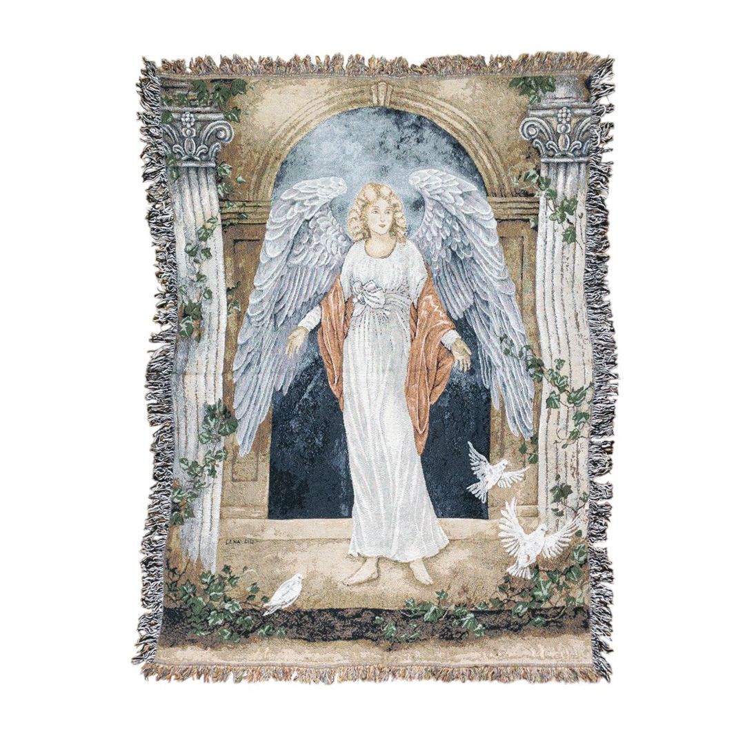 専用出品 vintageラグ カーペット 神の死者 大天使 宗教 1013 ラグ