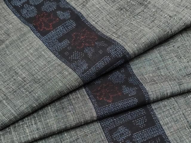 平和屋着物●本場結城紬　重要無形文化財　100亀甲　舞花間道　正絹　逸品　CAAR7851hy 平和屋着物○本場結城紬 重要無形文化財 100亀甲 舞花間道 正絹 逸品