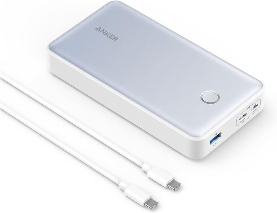 Anker 537 Power Bank PowerCore 65W 24000mAh モバイルバッテリー大容量 PSE認証済 PowerIQ 3.0 Gen2 搭載 USB PD対応 iPhone Android その他各種機器対応 ホワイト