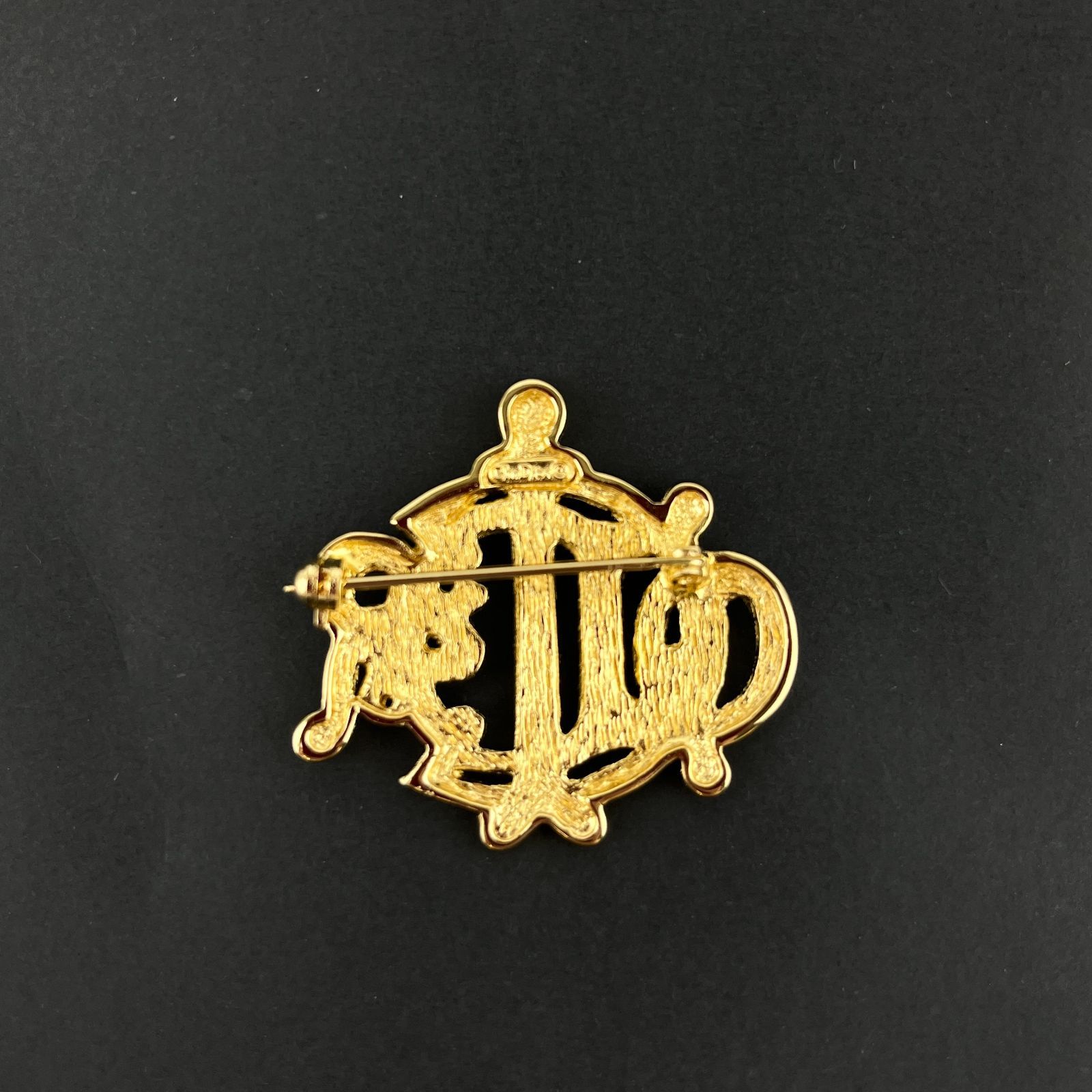 Christian Dior ヴィンテージ ロゴブローチ エンブレム 日本直送 名牌