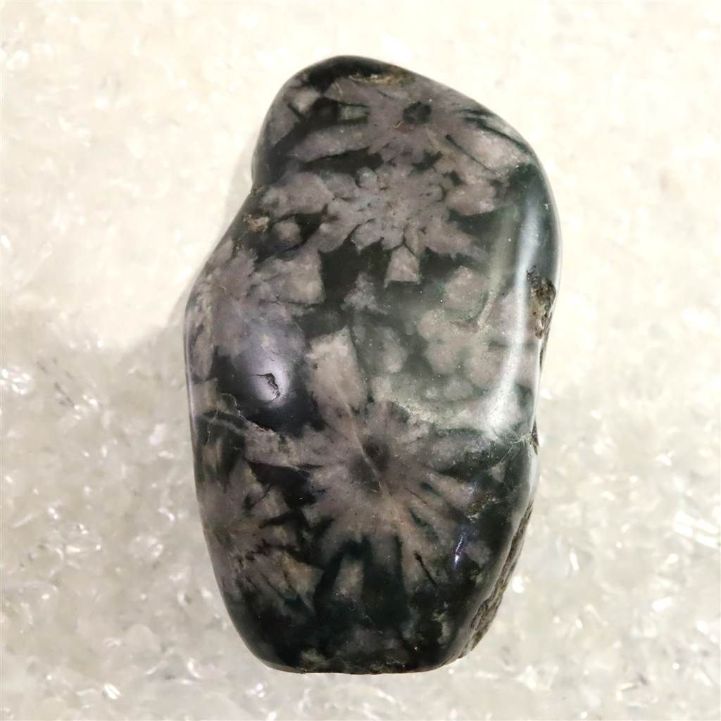 菊花石 孔雀石 2石セット 磨き 根尾 鑑賞石 水石 自然石