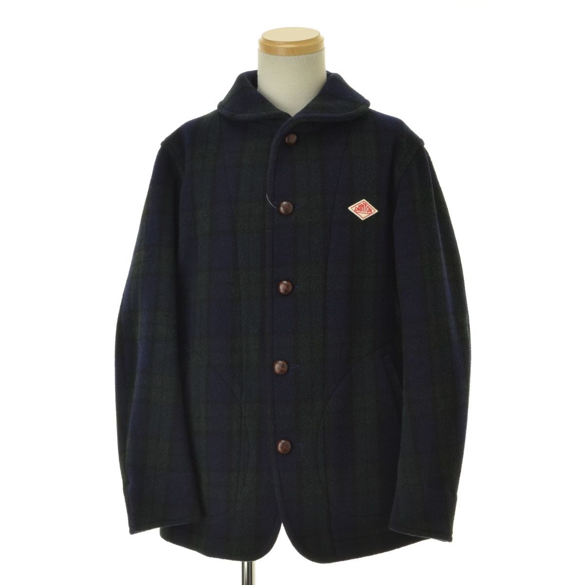 DANTON】JD-8237 WOOL MOSSER ROUND COLLAR JKT モッサ ラウンドカラー