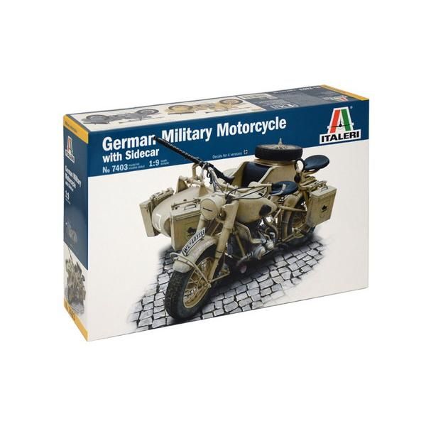 新品 イタレリ 1/9 WW.II ドイツ軍 軍用サイドカー プラモデル IT7403 [佐川急便]