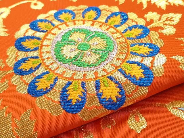 平和屋本店□極上 龍村美術織物 たつむら 六通柄 本袋帯 唐織 波斯花宴