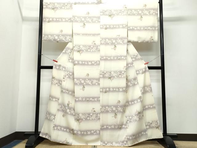 平和屋着物○小紋 草花文 洗える着物 CAAS8724vf - メルカリ