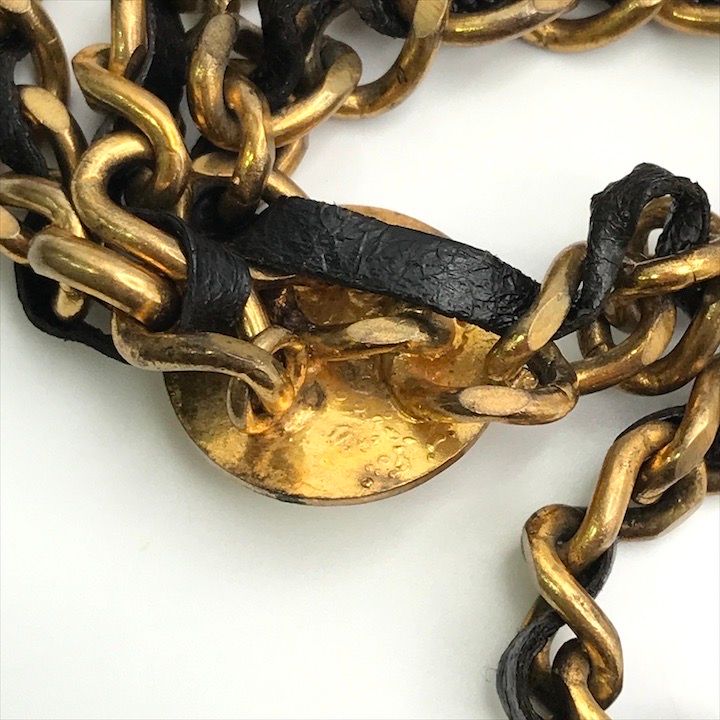 シャネル ライオンヘッド チェーンベルト ヴィンテージ ゴールド GP CHANEL - シャネル ライオンヘッド チェーンベルト ヴィンテージ