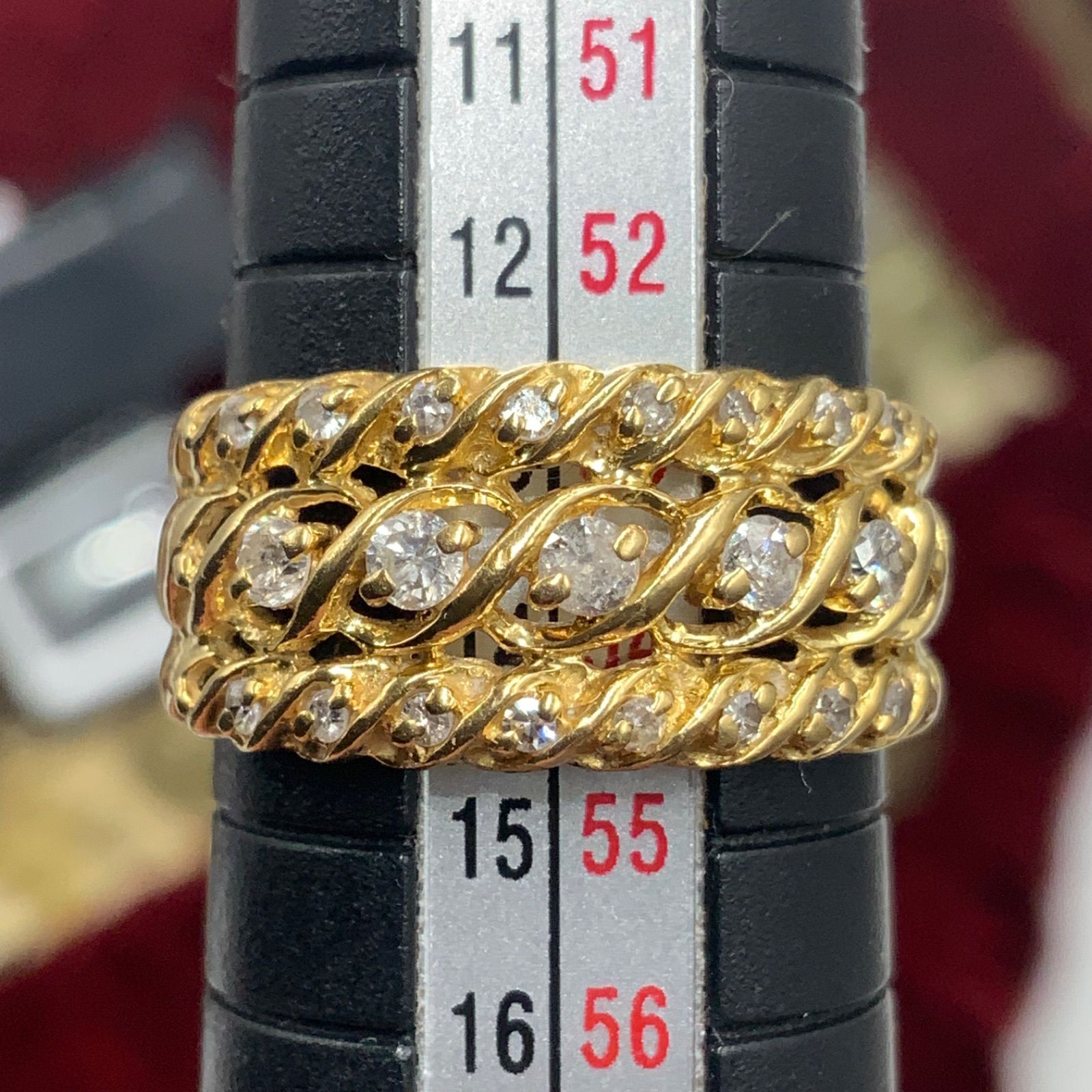 K18 ダイヤモンド リング 4.2g 0.4ct 約13.5号 - メルカリ