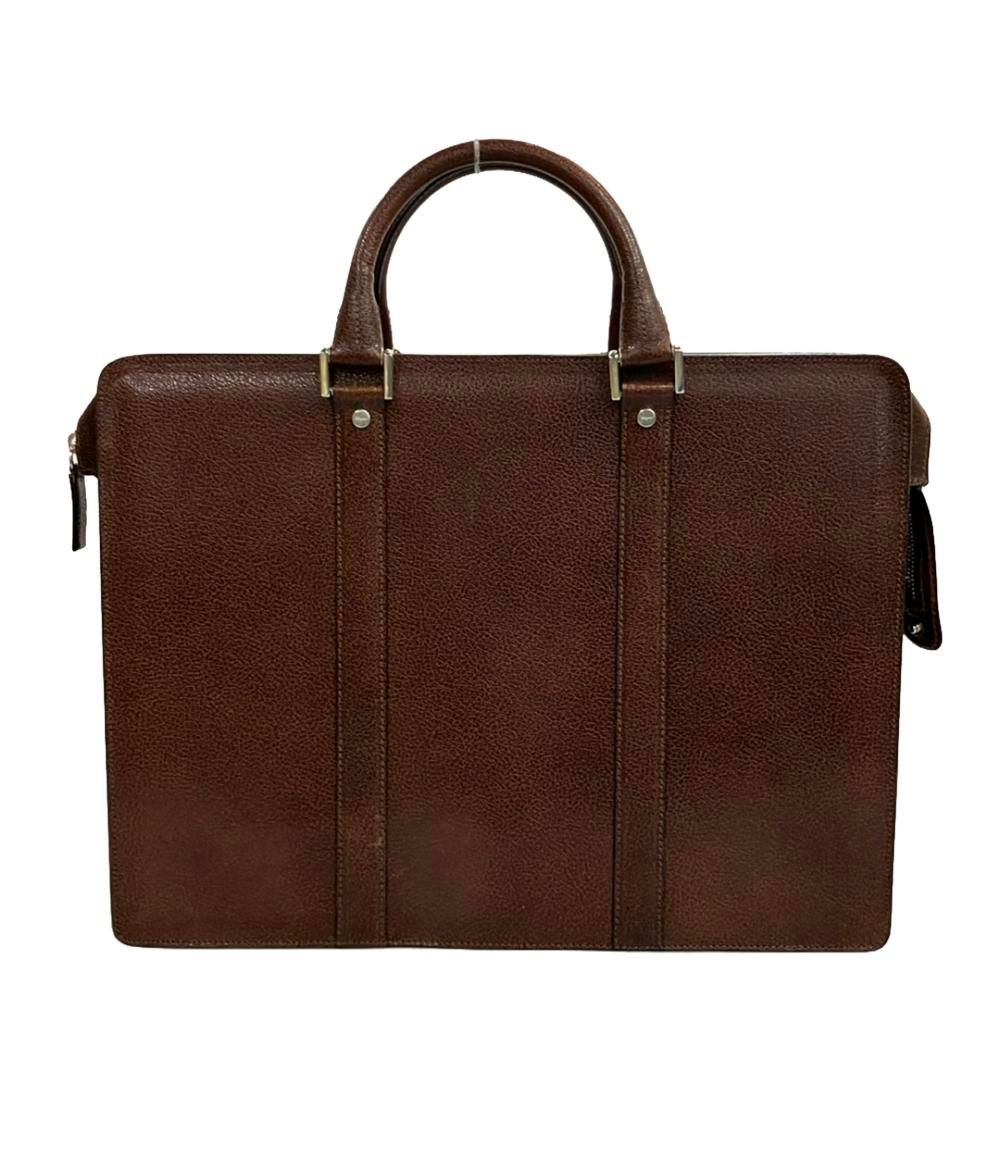 フェラガモ ビジネスバッグ 黒 レザー ロゴ 金具 A4収納 ブリーフ