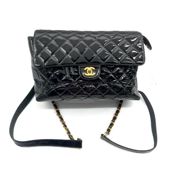 CHANEL シャネル マトラッセ パテント ココマーク ターンロック CHANEL シャネル マトラッセ パテント ココマーク ターンロック