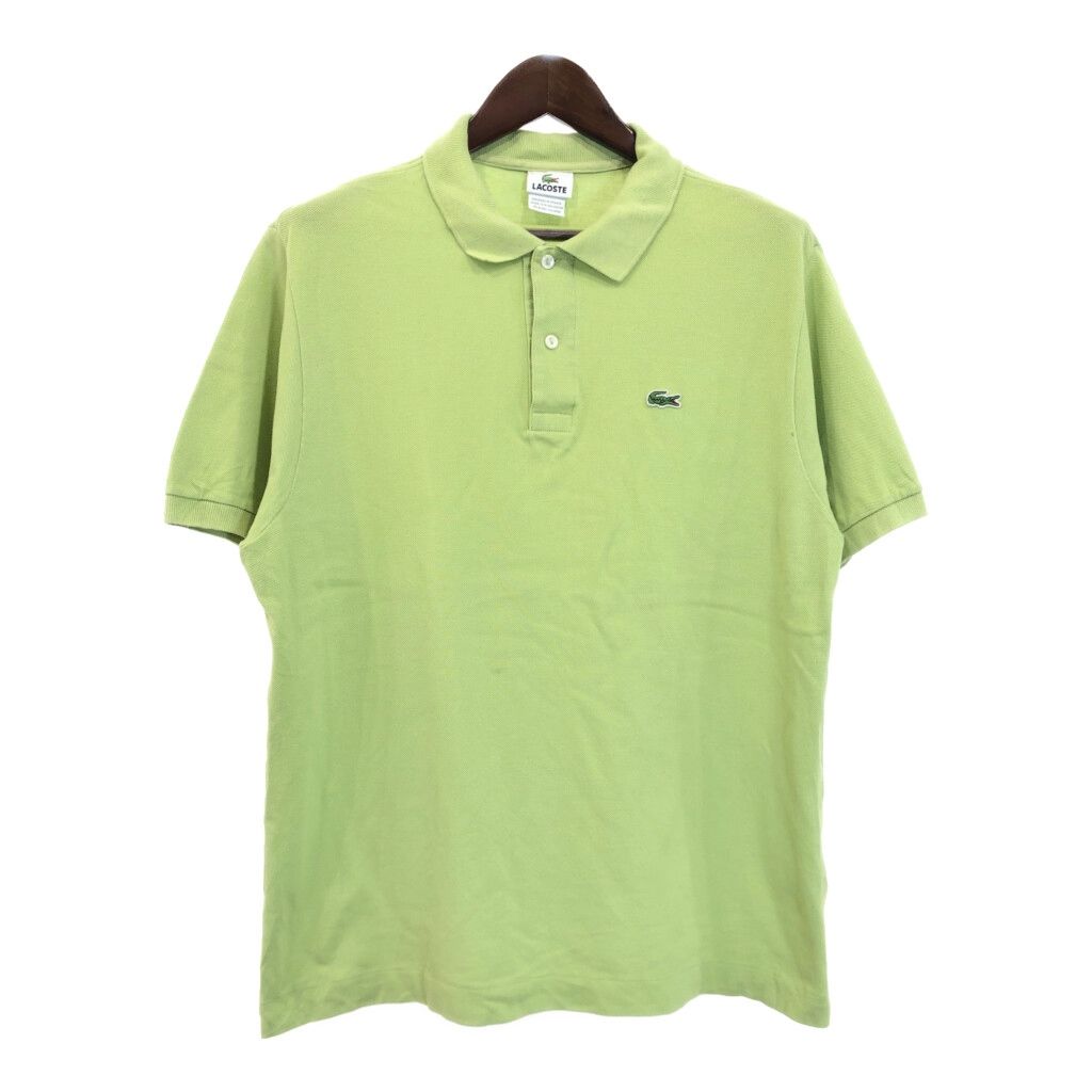LACOSTE グリーン ポロシャツ US S ラコステ LACOSTE オリジナルフィット 長袖 ポロシャツ （クリア