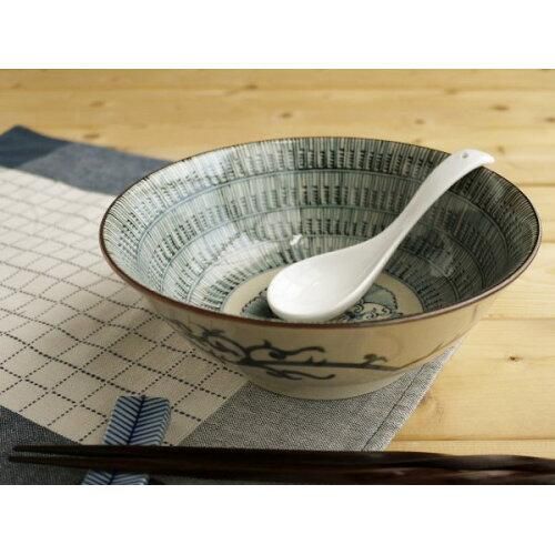 5営業日で発送 メーカー取寄 古染暦文 ラーメン鉢 美濃焼 食器 箱入り - 入数 10