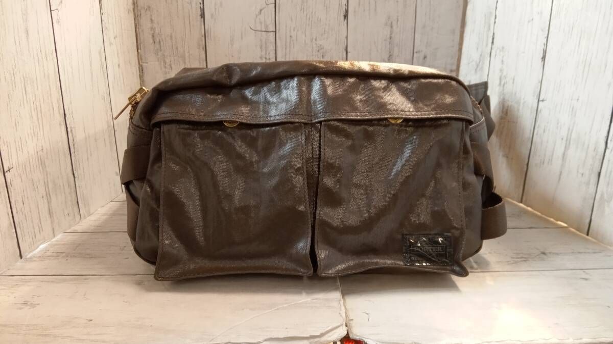 PORTER ポーター ウエストバッグ ブラウン ボディバッグ