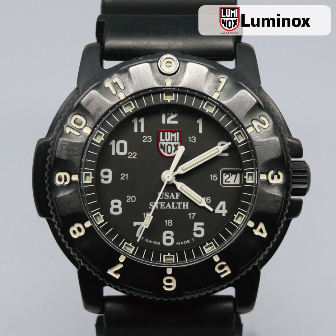 稼働品】LUMINOX ルミノックス ヴィンテージ 3400 NIGHTHAWK ナイトホーク F-117 USAF STEALTH ブラック  ステンレス 希少品 - メルカリ