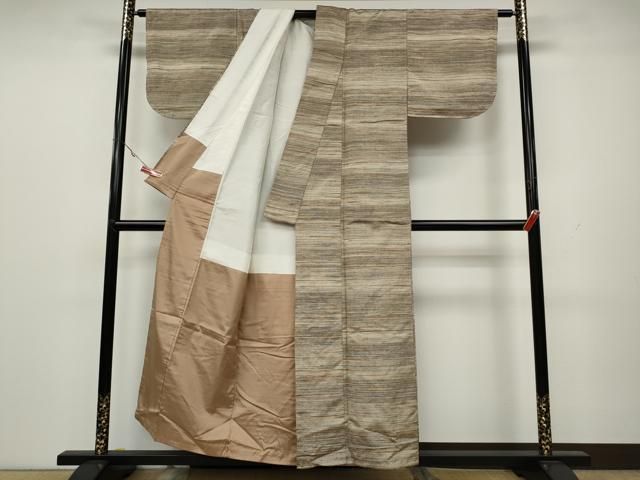 平和屋着物□上質な紬 風景樹林文 正絹 逸品 AAAY7039iu