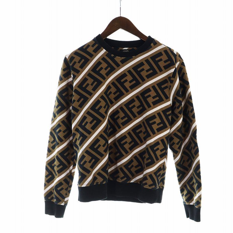 FENDI - フェンディ【FENDI】 ブラックジャージー スウェット
