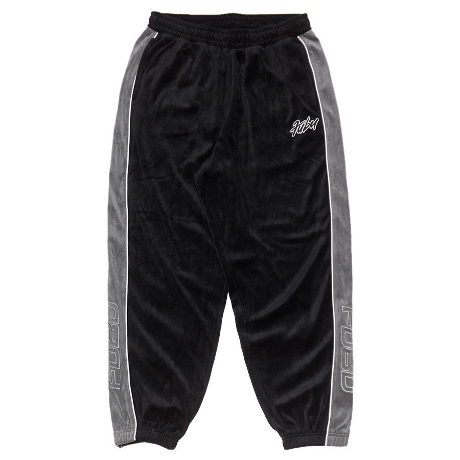 FUBU VELOUR TRACK SETUP【BLACK】 (フブ メンズ ベロア セットアップ