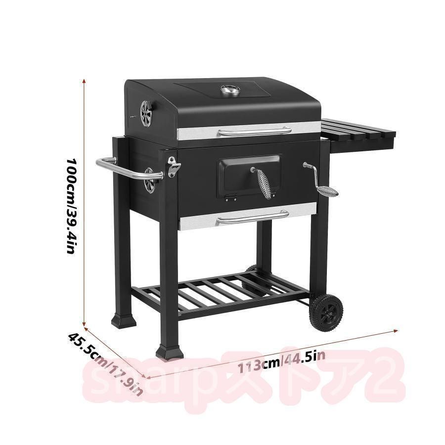 バーベキューグリル 屋外 大型 キャンプ バーベキューコンロ 焚き火台 5 20人用 アウトドア用 蓋付き カバー付き