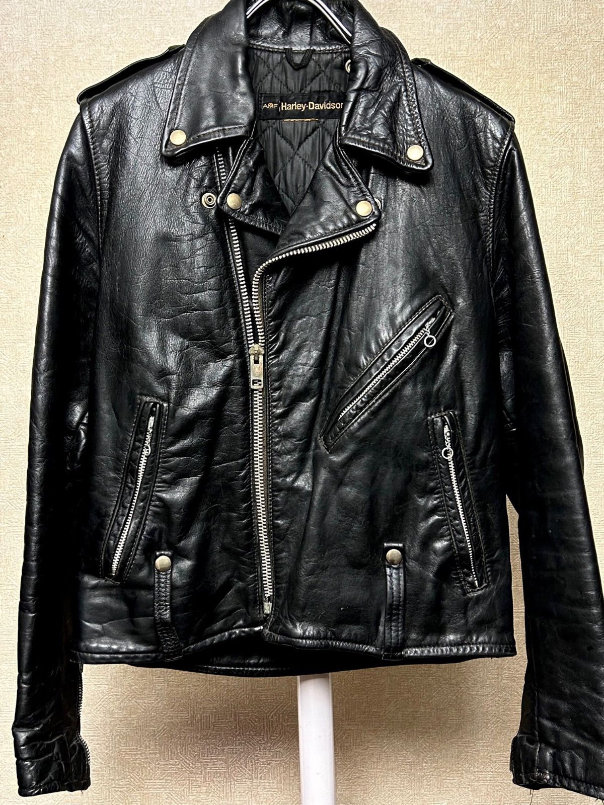 70,s AMFハーレーダビッドソンオールドSERVAL社製ジッパーライダース 