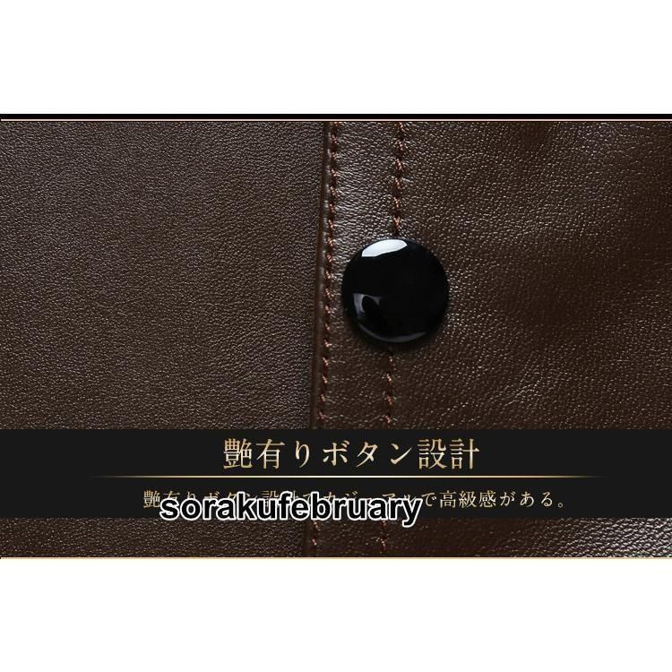 FrescOggi 羊革　ベスト　花柄　ブラック　ブラウン　サイズ40 春夏秋冬 本革 ベスト メンズ レザーベスト 羊革 ファーベスト