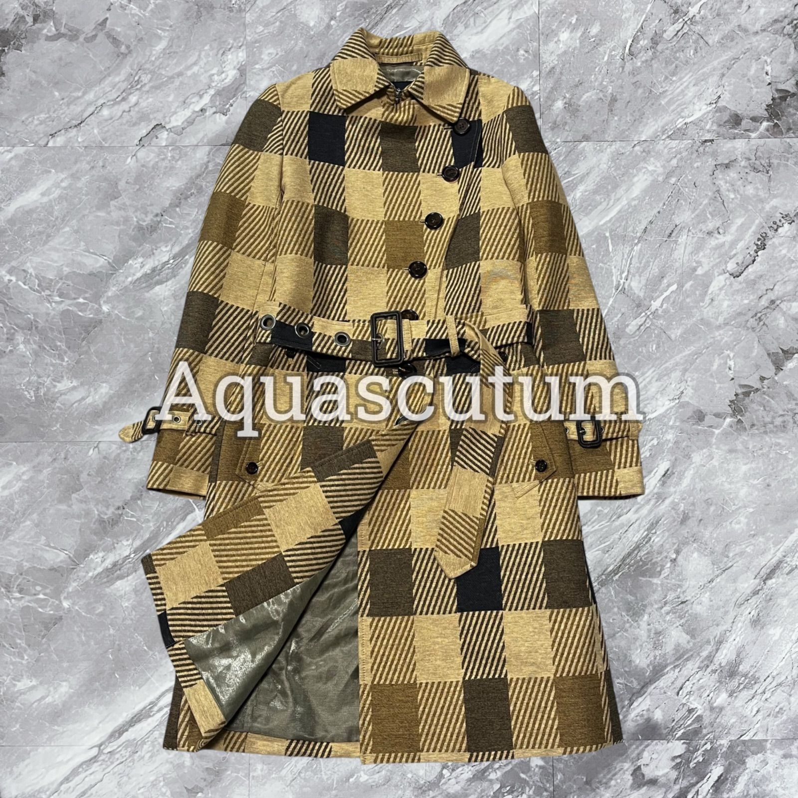 極美品 Aquascutum アクアスキュータム トレンチコート