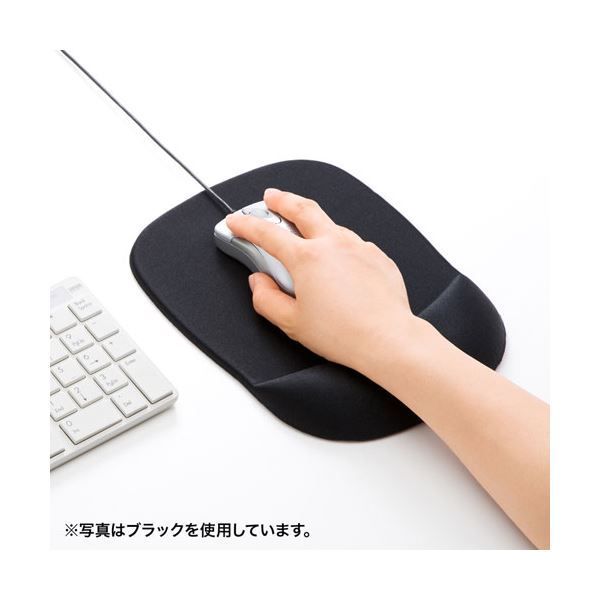 5個セット サンワサプライ 低反発リストレスト付きマウスパッド ブルー MPD-MU1NBL2X5