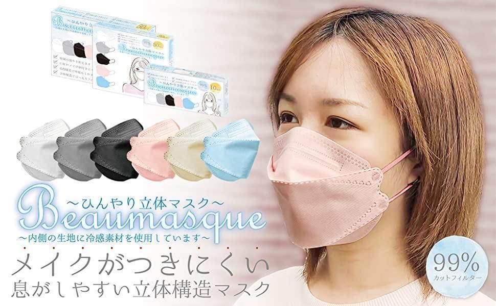 ワンステップ] 冷感マスク 1500枚 クリームイエロー 不織布 1350