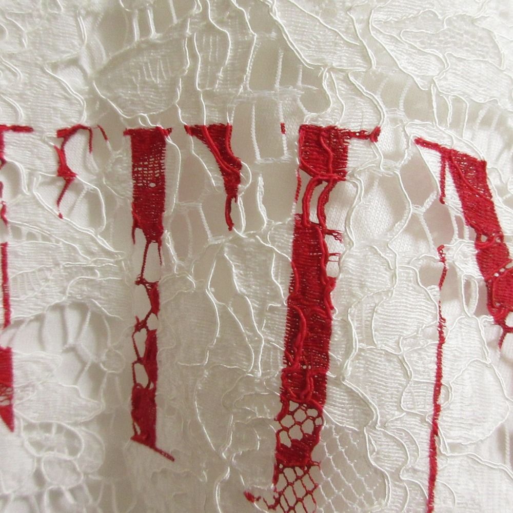 ✨美品✨VALENTINO ヴァレンティノ 21SS ロゴレース Tシャツ 良品 21SS VALENTINO ヴァレンティノ ロゴプリント レース ショート