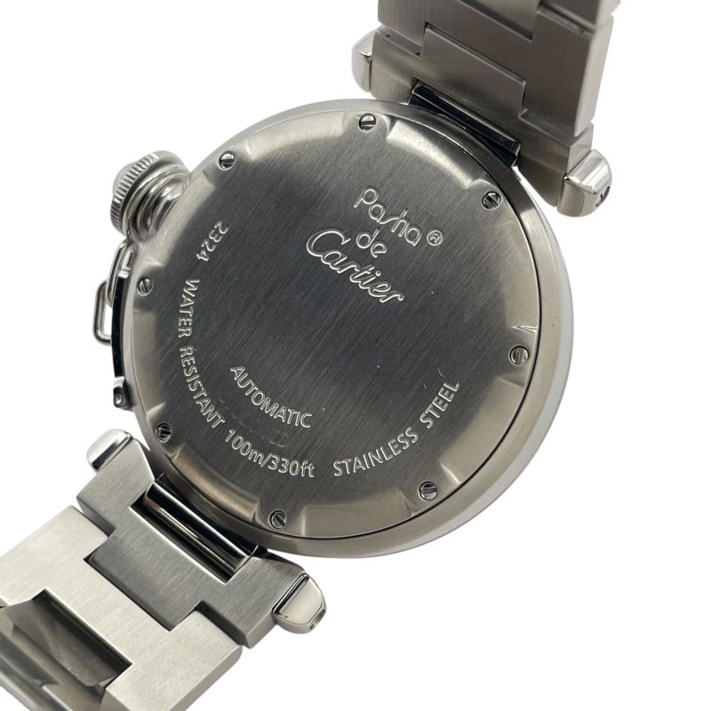 カルティエ Cartier パシャC W31043M7 ブラック SS レディース 腕時計